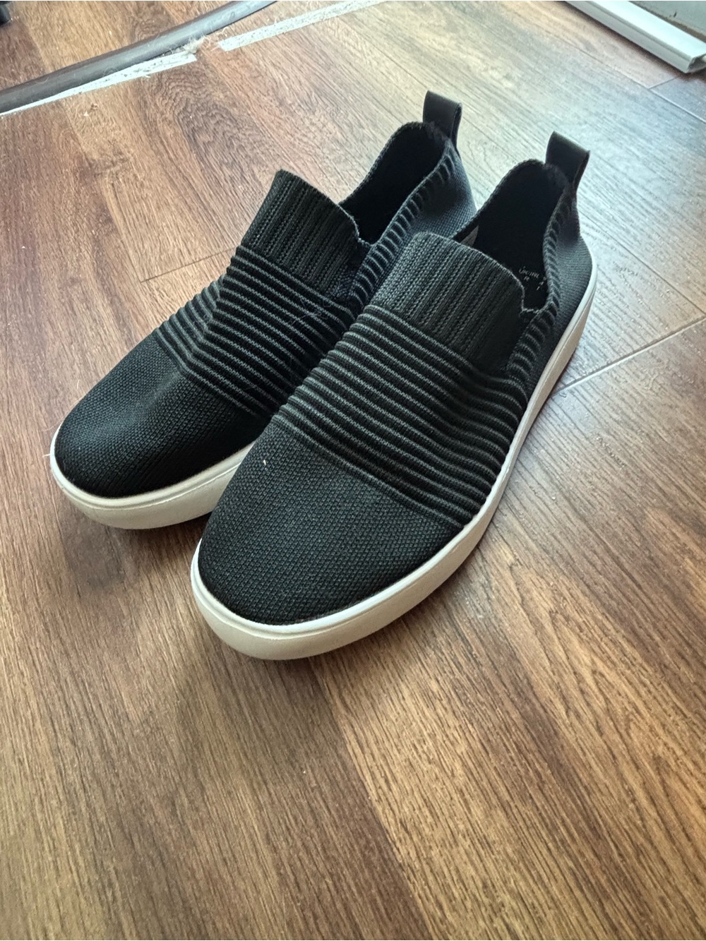 Women’s  Black Slip-On Knit Sneakers from Primark size 41/10